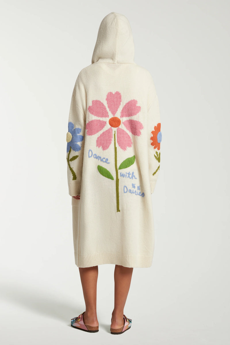 Floral Embroidered Cardigan
