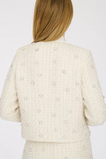 Pearl Encrusted Tweed Jacket