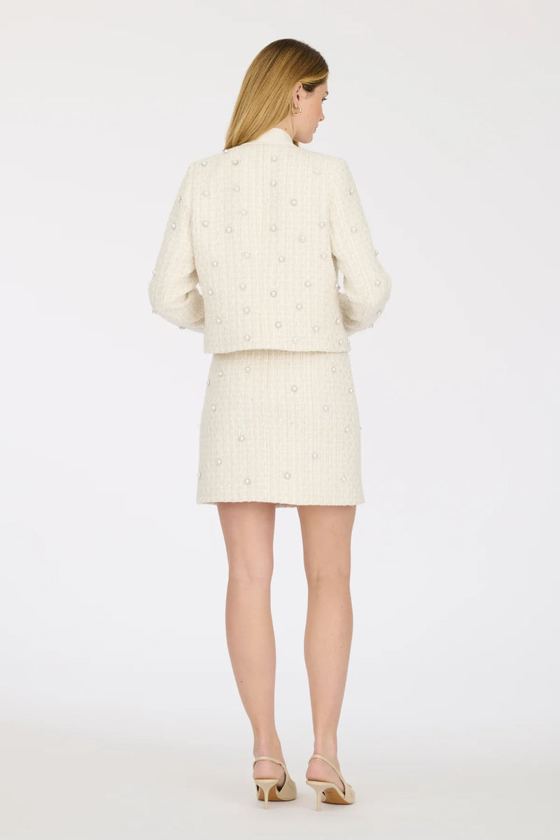 Pearl Encrusted Tweed Jacket