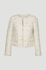 Pearl Encrusted Tweed Jacket