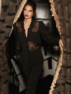 Lace panel blouse
