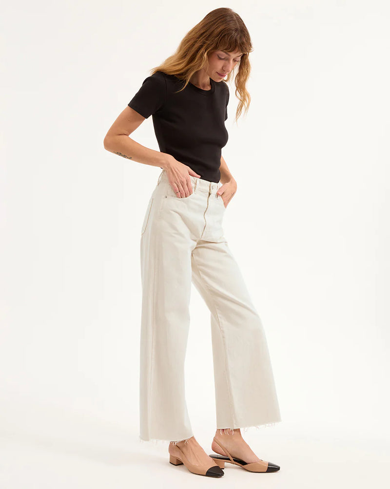 Taylor Cropped Wide Leg Jean