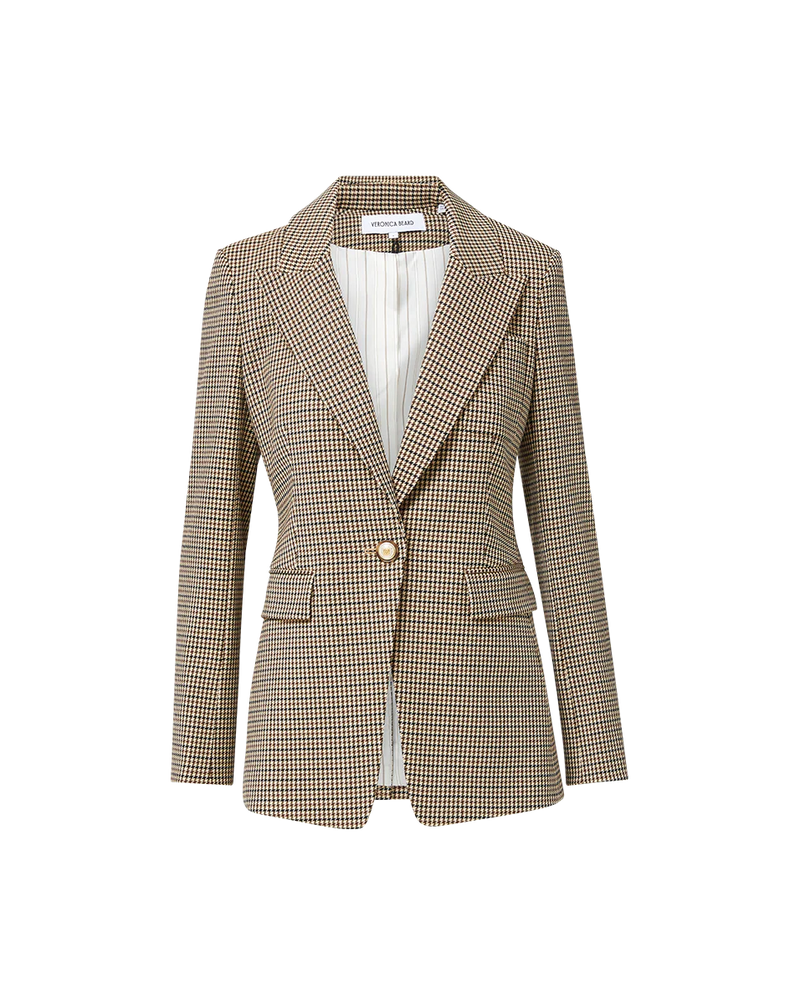 Livy Houndstooth Dickey Jacket