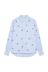 Flower Embroidered Oxford Shirt
