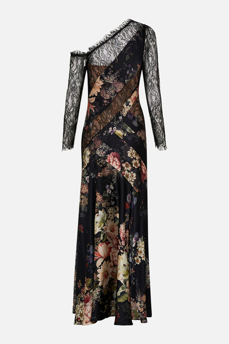 Silk Dress with lace