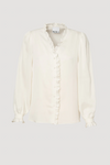 Silk ruffled shirt