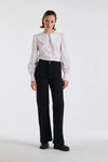 Poplin shirt with fancy collar