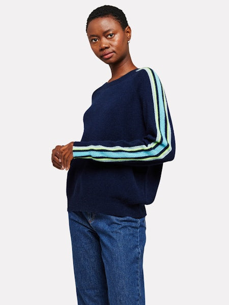 Mesh Sleeve Cashmere