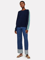 Mesh Sleeve Cashmere
