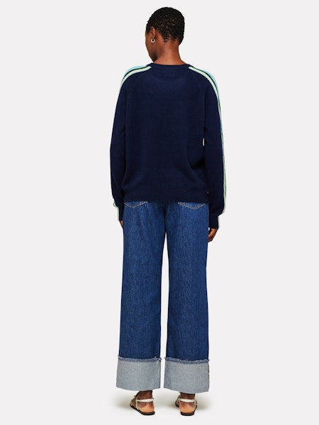 Mesh Sleeve Cashmere