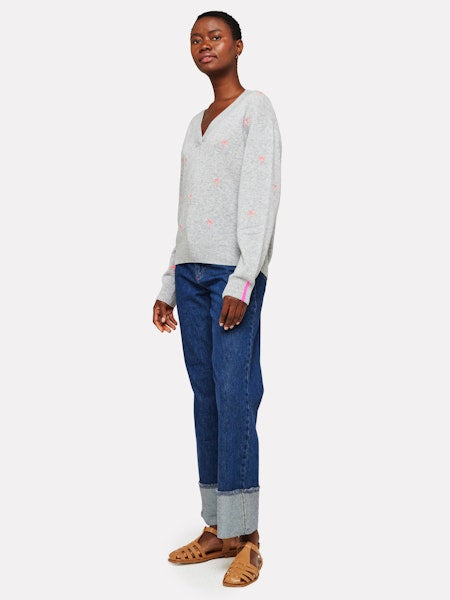 Palm V neck Cashmere