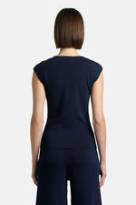 Cebrio Square neck Top Navy