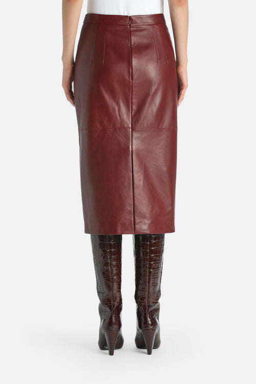 Fenice leather Skirt