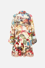 Tiered Silk Dress