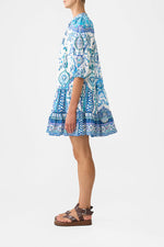 Puff Sleeve Shirt Dress