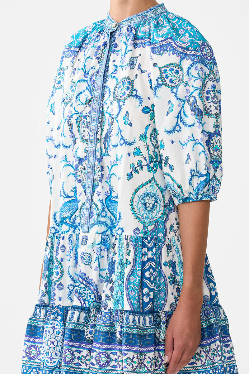 Puff Sleeve Shirt Dress