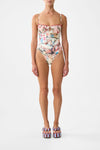 Ruched Cup Underwire One Piece