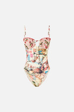 Ruched Cup Underwire One Piece
