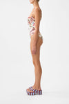 Ruched Cup Underwire One Piece