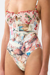 Ruched Cup Underwire One Piece