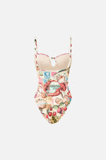Ruched Cup Underwire One Piece
