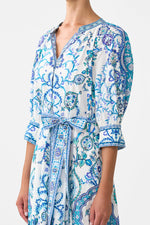 Tiered Shirt Dress With short Sleeve