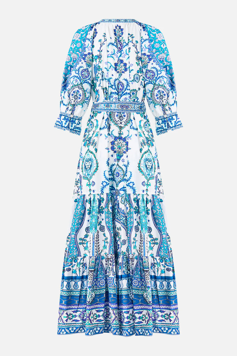 Tiered Shirt Dress With short Sleeve