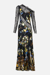 Silk Dress With Lace