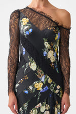 Silk Dress With Lace