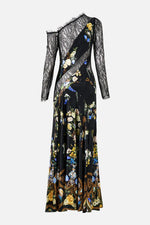 Silk Dress With Lace