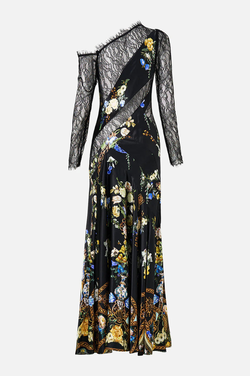 Silk Dress With Lace