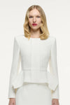 Peplum Crepe Jacket