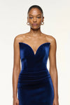 Structured Plunge Mini Dress