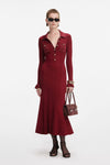 Ribbed Knit Midi Dress