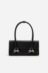 Soft Leather Shoulder Bag Black