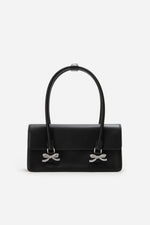 Soft Leather Shoulder Bag Black