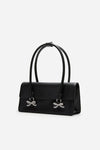 Soft Leather Shoulder Bag Black