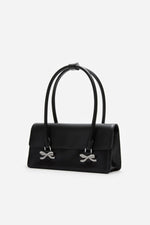 Soft Leather Shoulder Bag Black