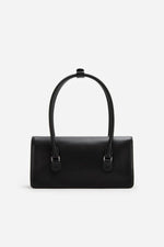 Soft Leather Shoulder Bag Black