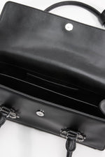 Soft Leather Shoulder Bag Black