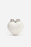 Pearl Heart Clutch Bag