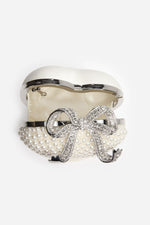 Pearl Heart Clutch Bag