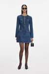 Denim Braided Mini Dress