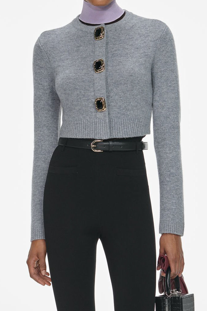 Grey Wool Cardigan