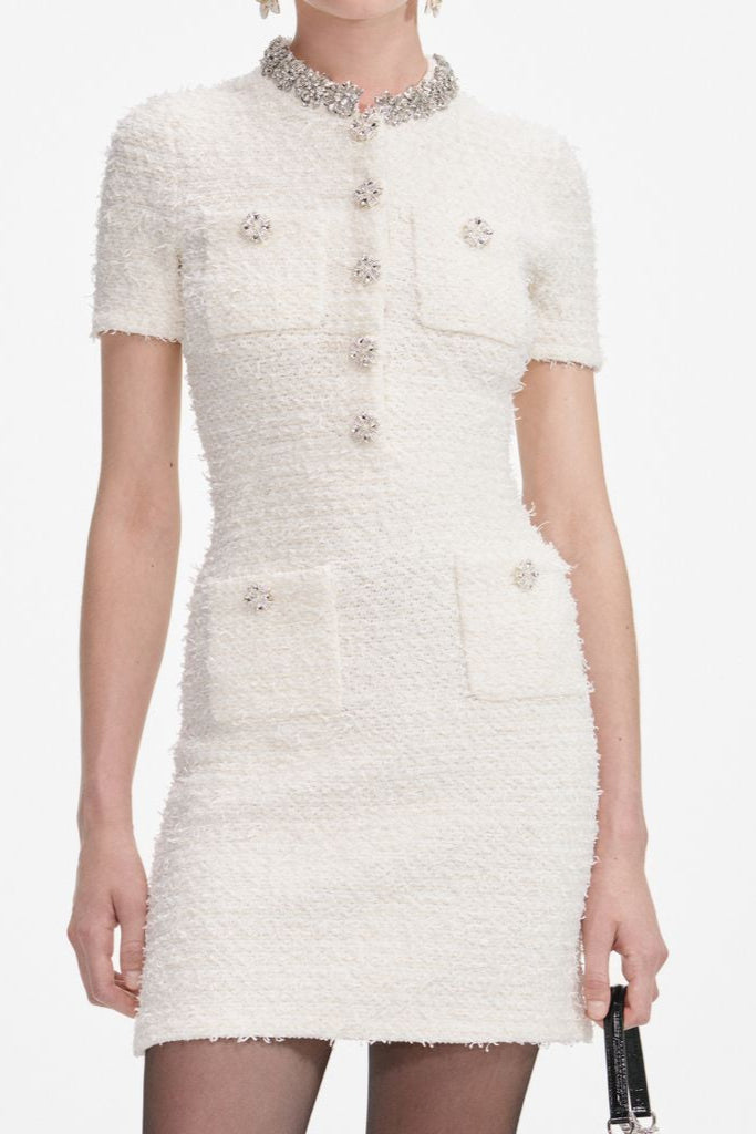 Textured Knit Mini Dress