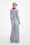 Embellished Wide Leg Jeans