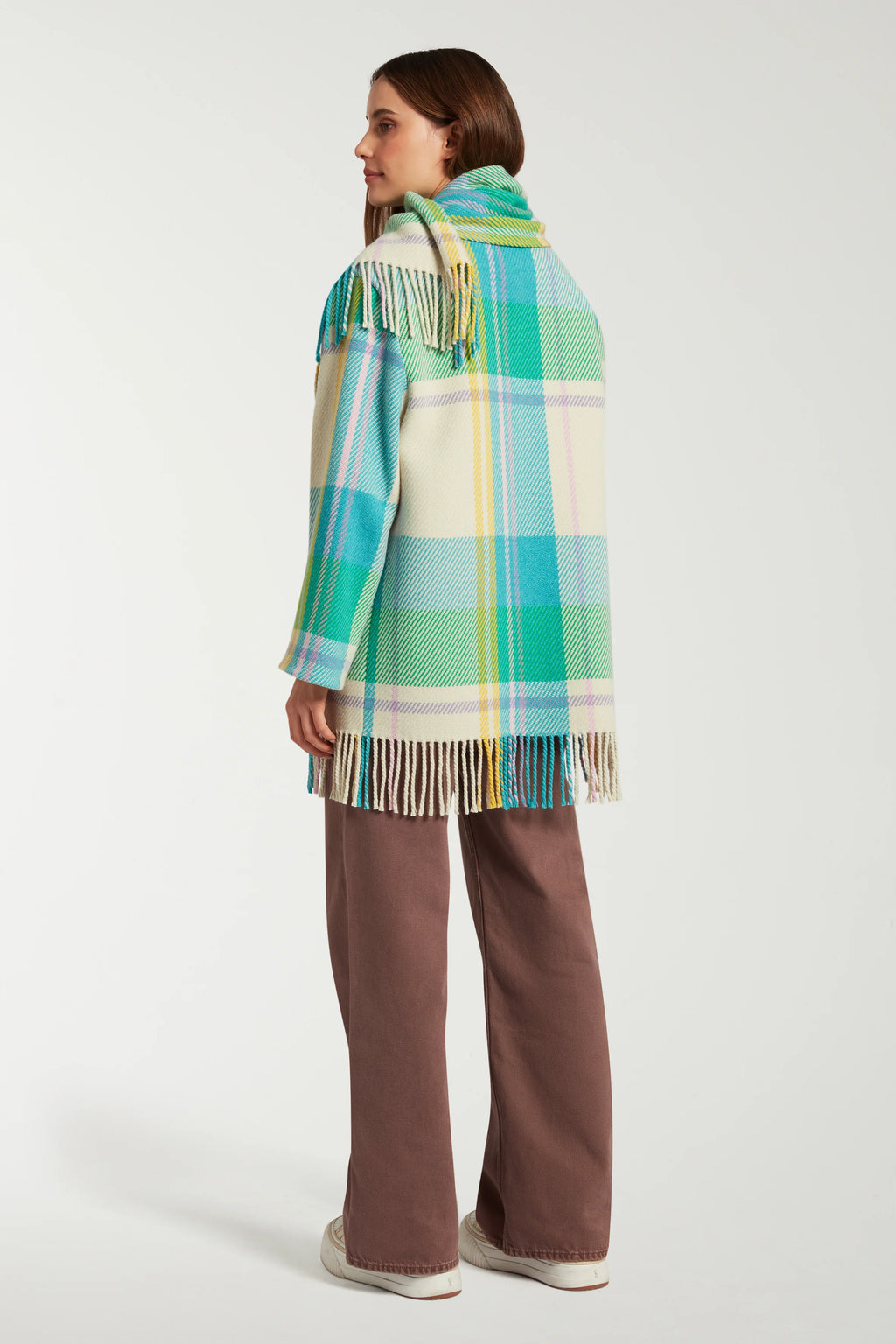 Blanket Coat with Scarf Detail