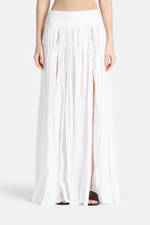 Torricella Linen White Skirt