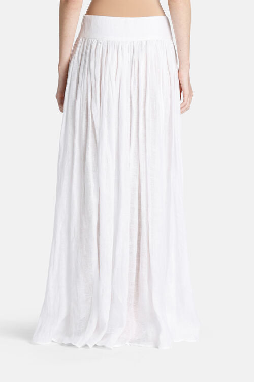 Torricella Linen White Skirt