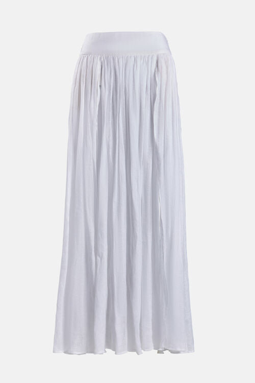 Torricella Linen White Skirt